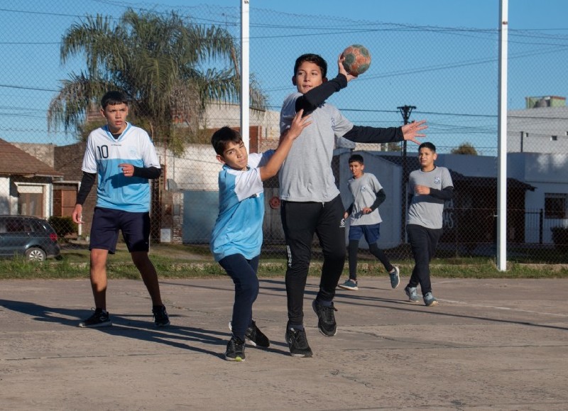 Actividad en el Playón Municipal.