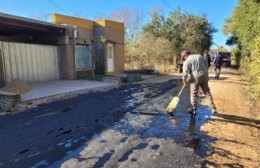 Preparan distintas calles para asfaltar