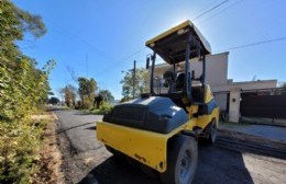 Comenzó el asfaltado detrás de la Subcomisaría Vial